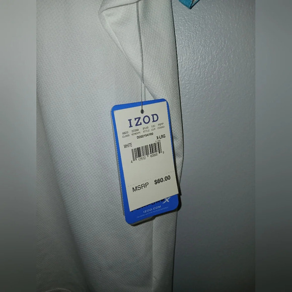 Izod performance cool fx white short sleeve shirt women's XL golf tennis - Picture 4 of 9